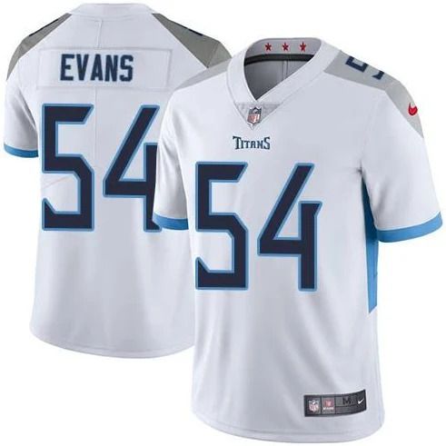 Men Tennessee Titans #54 Rashaan Evans Nike White Vapor Limited NFL Jersey->tennessee titans->NFL Jersey